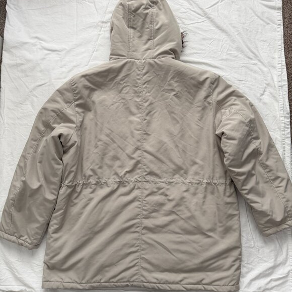 SEAN JOHN Utility Parka Faux Fur Coat Jacket Stone Beige 3XL - Picture 9 of 12